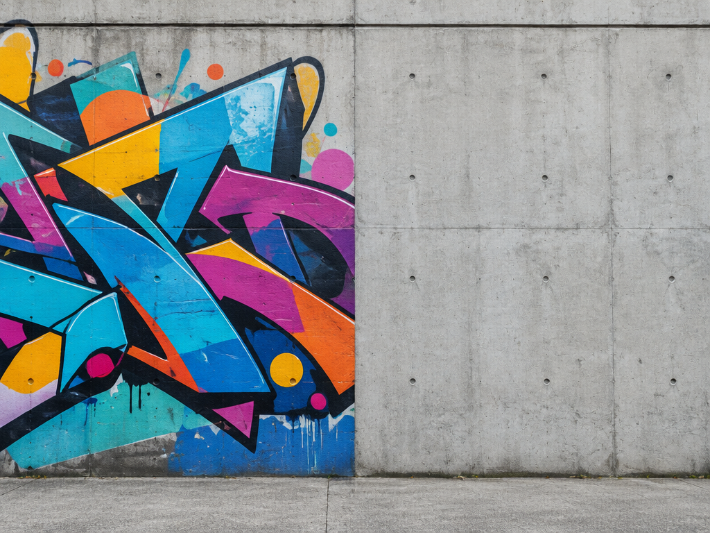 Removing graffiti from a rendered wall, graffiti removal in Ipswich