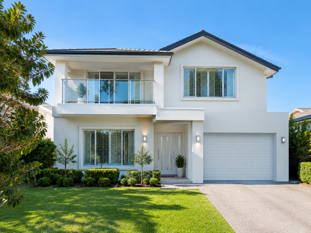 Soft washing the exterior walls of a home, house washing in Ipswich