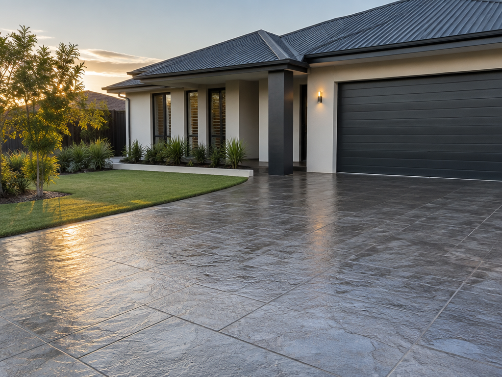 Sealing a clean concrete driveway, driveway sealing in Logan